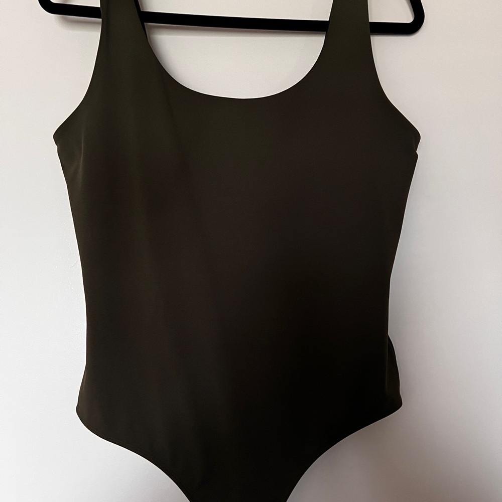 Express Olive Green Bodysuit